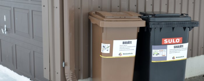 jäteastian sijainti